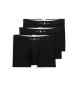 Polo Ralph Lauren Set de 3 bóxers clásicos de mezcla de algodón negro