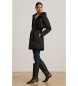 Lauren Ralph Lauren Damen Steppmantel mit Kapuze schwarz