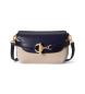Lauren Ralph Lauren Blaike liten crossbody-v�ska i marinbl� canvas