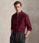 Polo Ralph Lauren Camicia Oxford tinta bordeaux su misura