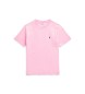 Polo Ralph Lauren Maglietta rosa in cotone con scollo tondo