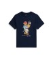 Polo Ralph Lauren T-shirt de jersey com pólo de urso da marinha