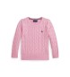 Polo Ralph Lauren Pink cotton jersey in eights knit