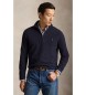 Polo Ralph Lauren Navy cotton and pique knitted jumper
