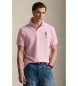 Polo Ralph Lauren Polo piqu� con Polo Bear Custom Slim rosa