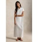 Polo Ralph Lauren Weißes Netz-Polokleid aus Baumwolle