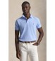Polo Ralph Lauren Polo piqu� slim fit personalizzata blu chiaro