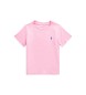 Polo Ralph Lauren Roze katoenen t-shirt met ronde hals