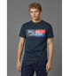 Red Bull Racing x Pepe Jeans T-shirt con logo blu scuro a blocchi di colore Rbr