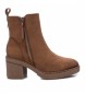 Refresh Botines Antelina Camel -Altura tacn 7cm-