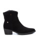 Refresh Bottines en cuir 172126 noir