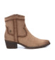 Refresh Bottines en cuir 172126 taupe