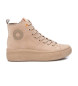 Refresh Leren enkellaarsjes 172303 beige