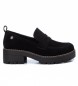 Refresh Black suede loafers -Heel height 5cm