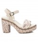 Refresh Sandals 170691 white, beige -Heel height 10cm