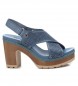 Refresh Sandale 170778 bleue -Hauteur du talon 10cm