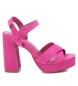 Refresh Sandalias de Piel 170787 fcsia -Altura tacn 12cm-