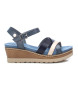 Refresh Sandaler 171785 blå -Højdekile 6 cm
