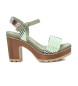 Refresh Sandals 171800 green -Heel height 8cm