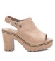 Refresh Brun sandal med fotledsrem 171874 -Hälhöjd: 8cm