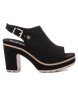 Refresh 171874 sort ankelstøvle sandal - hælhøjde: 8cm