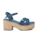Refresh Sandaler 171932 blå -Hælhøjde 7 cm