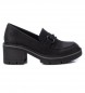 Refresh Loafers med svart spänne -Hög klack 6cm