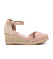 Refresh Bruine leren espadrilles 171882