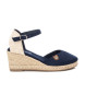 Refresh Espadrillas in pelle 171882 blu navy