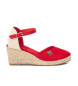 Refresh Espadrilles en cuir 171882 rouge