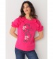 Lois Jeans T-shirt 133065 różowy