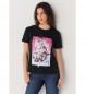 Lois Jeans Camiseta 134764 negro
