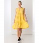 Lois Jeans Krótka sukienka 132990 żółty