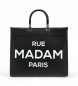 RUE MADAM Borsa tote nera con icona