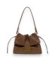 RUE MADAM PARIS Rjava torbica La Maison Shoulder