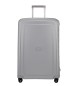 Samsonite Großer Koffer S'Cure Spinner 75/28 starr mit 102 L Fassungsvermögen silber