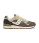 Saucony Baskets en cuir Shadow 5000 vertes, grises