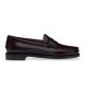 Sebago Classic Dan Leather Loafers burgundy brown