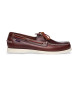 Sebago Mocassins em pele encerada Portland castanho