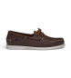 Sebago Docksides Portland brown leather boat shoes