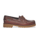 Sebago Ranger Waxy brown leather boat shoes