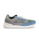 Silbon Green urban leather trainers