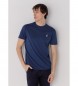 Six Valves T-shirt básica de manga curta azul-marinho