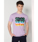 Six Valves T-shirt à manches courtes lilas