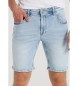 Six Valves Bermudy jeansowe o regularnym kroju w kolorze niebieskim