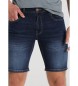 Six Valves Bermudy jeansowe o regularnym kroju w kolorze niebieskim