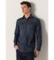 Six Valves Camisa de manga comprida em ganga azul-marinho