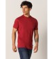 Six Valves T-shirt basique à manches courtes rouge