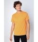 Six Valves Basic oranje t-shirt met korte mouwen
