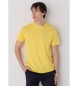 Six Valves T-shirt de manga curta amarela